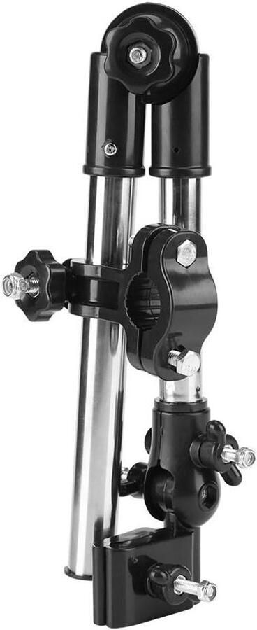 Aanpassing titel:360° Adjustable Umbrella Stretch Mount Stand Holder for Trolley Stroller & Bicycle Seat