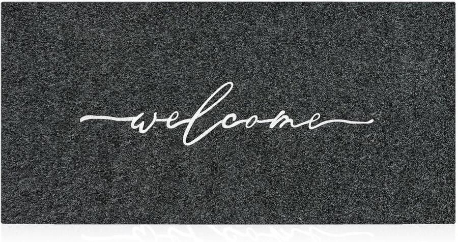 AAZZKANG Welkomstmatten voor de voordeur Groot 120 x 45 cm met antislip rubberen achterkant Eenvoudige schone deurmat voor drukbezochte binnenruimtes Buitendeurmat