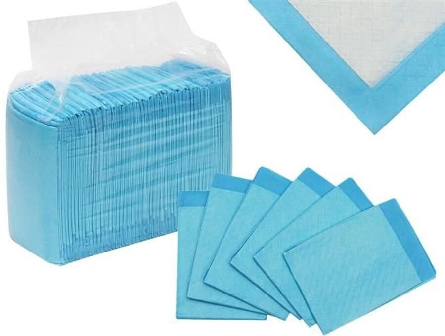 Beste Product Absorberende Bed Onderleggers Pads Matras Absorptie Doeken Wegwerp 60x90 cm Waterproof Matrasbeschermers Blauw -50 Stuks