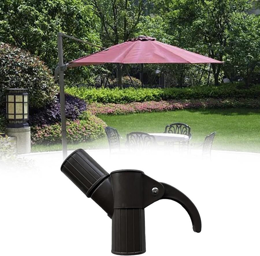 Accessoires voor Parasols -Campingparaplustandaard- voor PatioTafel Balkon Achtertuin- -Hengel- en parapluhouder-1 pcs Zwart