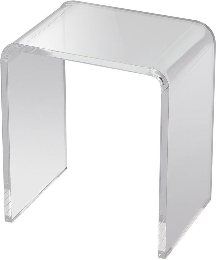 Acryl Bijzettafel C-Vormig Transparant Lucite Bijzettafeltje voor Drankjes Eten Snacks In De Woonkamer Slaapkamer Studeerkamer