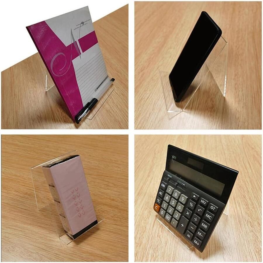 Acryl boekenstandaard verticale display standaard multifunctioneel receptenplank weergave foto's boeken bladmuziek boekenkast need content in html boekenstandaard plexiglas