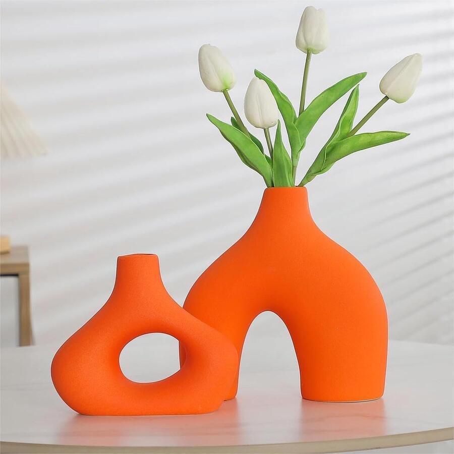 Acryl vaas Modern design esthetische kamerdecoratie transparante golf onbreekbare retro decoratie Acryl kunstvaas decoratie slaapkamer woonkamer tafel kantoor Roze