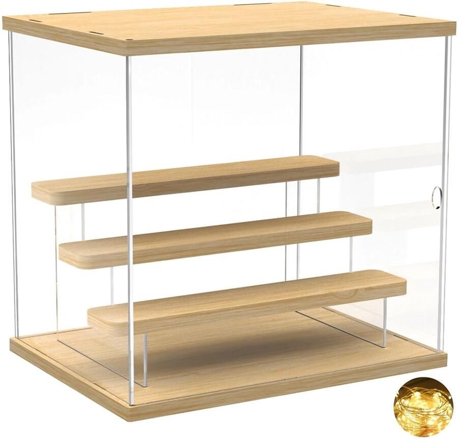 Acryl Vitrine Stofdicht 1 stuk 32 x 26 x 30 4 cm Transparant