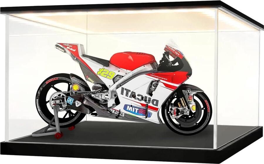 Acryl Vitrine voor Miniaturen Inclusief LED-verlichting 1 stuk Transparant Acryl 18x12x16 cm