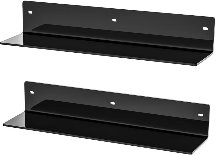 Acryl wandrek ruimtebesparend 1 stuk helder 40 cm