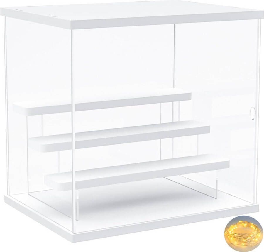 Acrylvitrine voor verzameling anti-stofvitrine met deur acryldoos voor figuur amiibo manga vitrine voor woonkamer