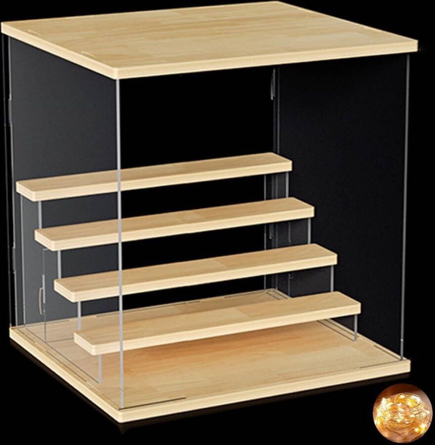 Acrylvitrine voor verzameling anti-stofvitrine met deur acryldoos voor figuur amiibo manga vitrine voor woonkamer