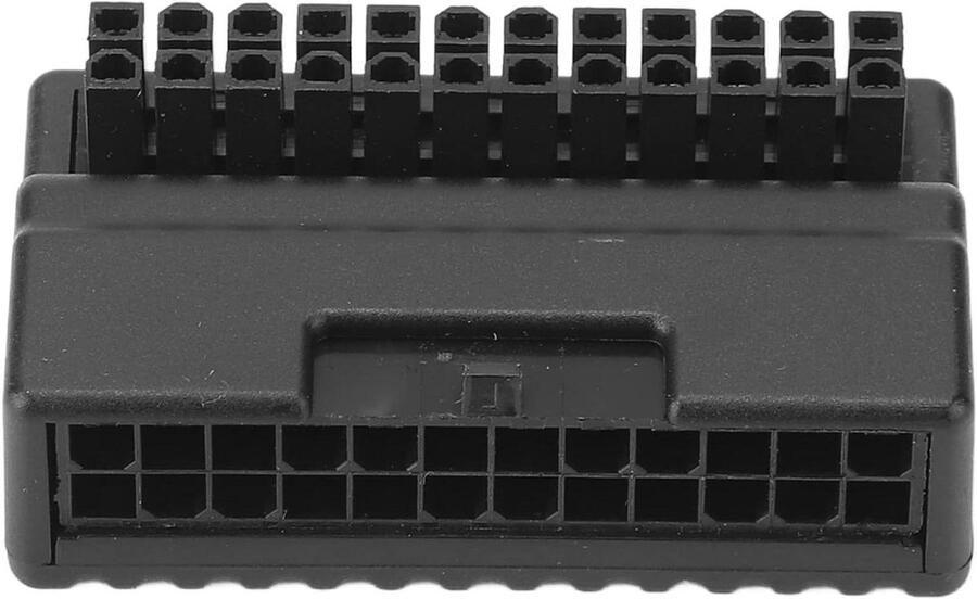 Adapter 24-polig 90 graden verliesloos vrouwelijk naar mannelijk met isolerende behuizing voor moederbord