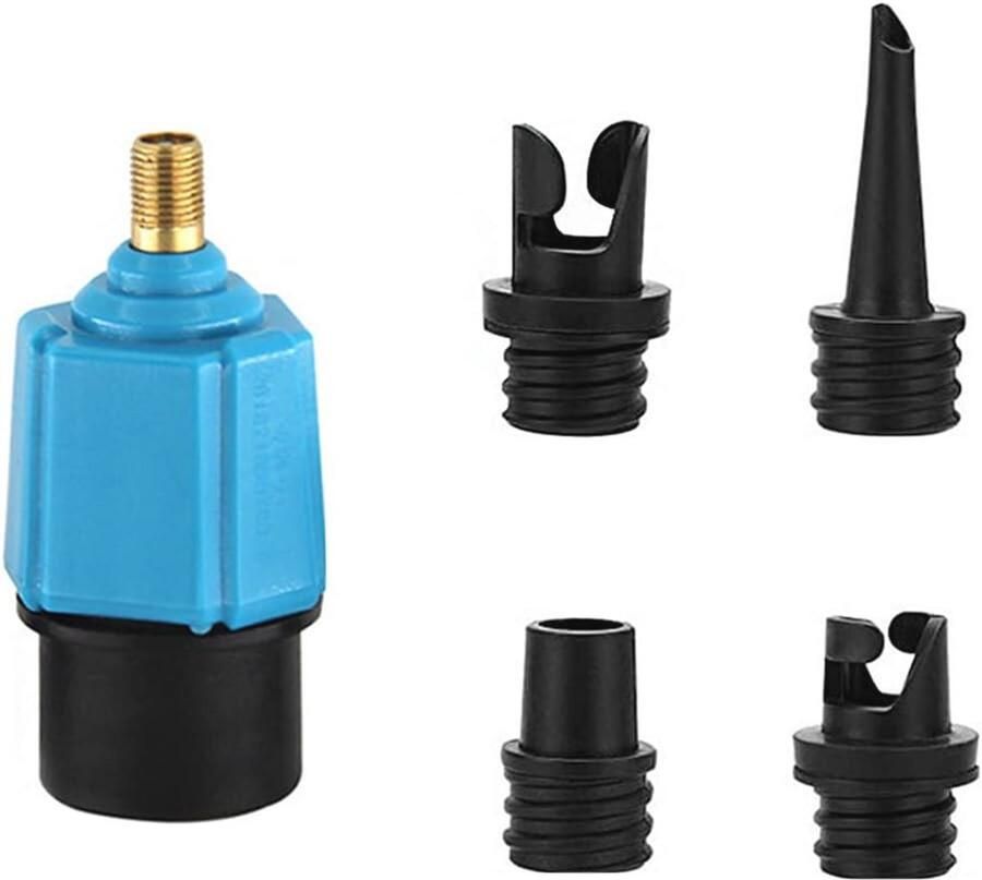 Adapter voor opblaaspomp met 4 sproeiers ideaal voor luchtbed zwembad boot en kajak