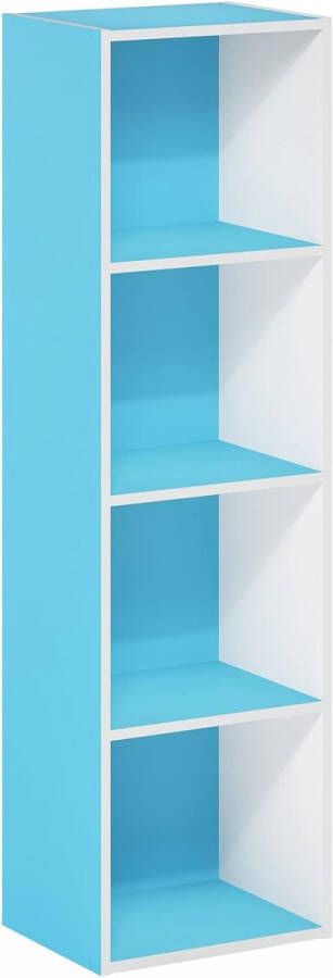 Adderrek staand rek voor woonkamer slaapkamer thuiskantoor stijlvol design boxes shelves bookcase 12(W) x41.7(H) x9.3(D) inches