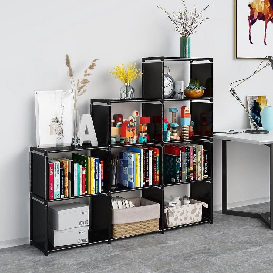 Kubus Boekenkast Onder Trappen Opbergunit voor Woonkamer en Speelgoed - Foto 2