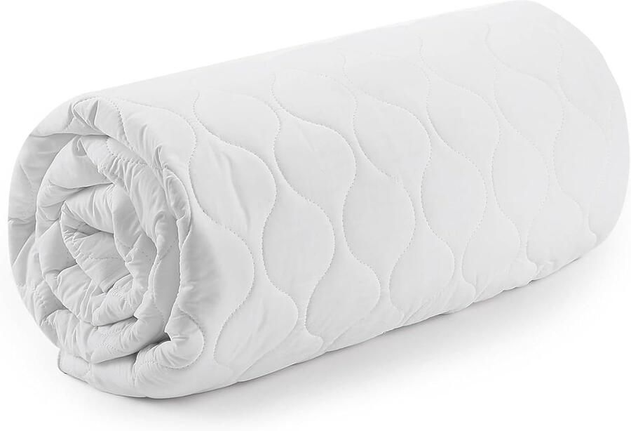 Ademende Gewatteerde Matrasbeschermers Extra Diep met Hypoallergene Bescherming Perfect voor Kingsize Bed