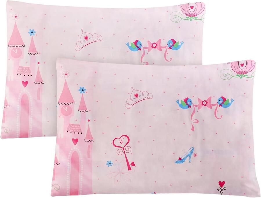 Ademende Kinderen Kussenslopen 40 x 60 cm 2 Stuks Zachte Katoenen Kussenslopen voor Kinderwagen & Babybed