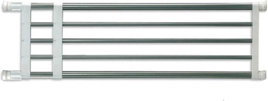 Adjustable Cabinet Shelf DIY Wardrobe Dividers Separator Expandable Storage Rack Adjustable Length 50-80cm for Kitchen Bathroom Bedroom