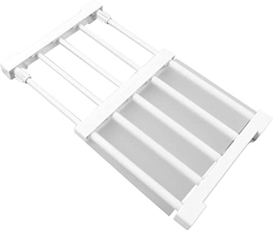 Adjustable Shelves for Cabinet Expandable Cabinet Shelf Tension Rod Adjustable Cabinet Storage Organizer Shelf Cabinet Tension Shelf for Cabinet Wardrobe Kitchen Bedroom (30-40