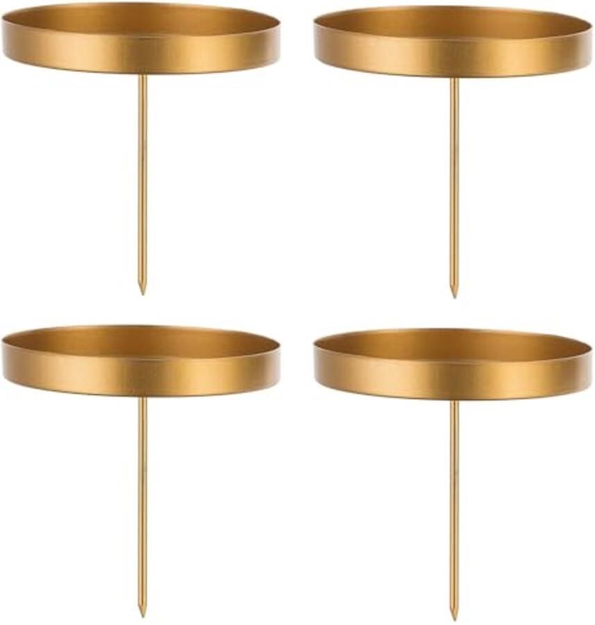 Advent Wreath Candle Holder Set van 4 Creatieve Kaarsenstandaards voor een Feestelijke Tafel