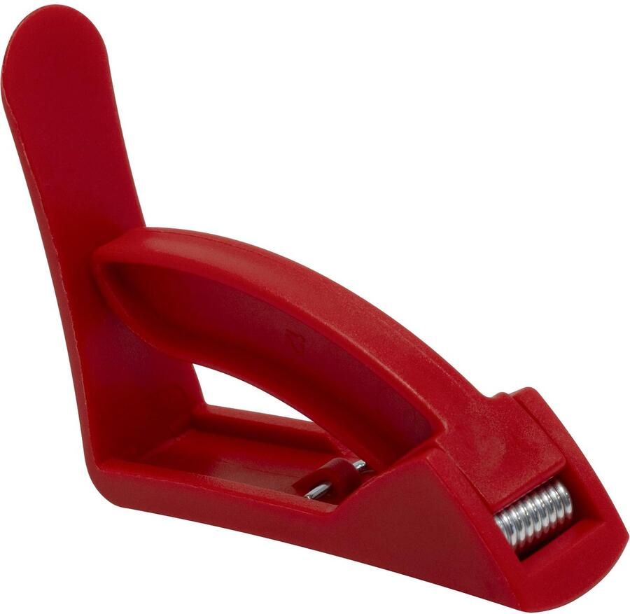 AERZETIX C69423 set van 4 tafelkleedclips met veer 60x55 mm gemaakt van kunststof en metaal picknick feesttuin accessoires tafelkleed rood