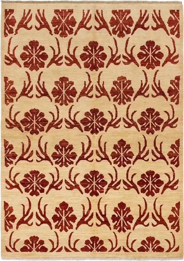 Afghan Finest Ziegler Chobi Blauw Vloerkleed 236 x 66 cm Handgemaakt