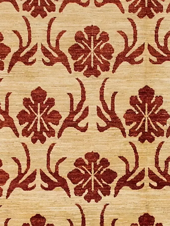 Afghan Finest Ziegler Chobi Blauw Vloerkleed 246 x 65 cm Handgemaakt