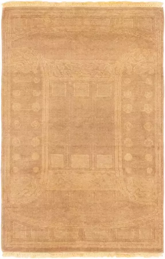 Afghan Finest Ziegler Chobi Bruin Vloerkleed 147 x 37 cm Handgemaakt