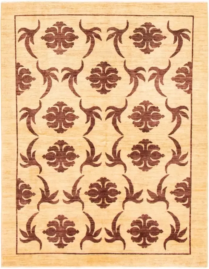 Afghan Finest Ziegler Chobi Bruin Vloerkleed 198 x 60 cm Handgemaakt