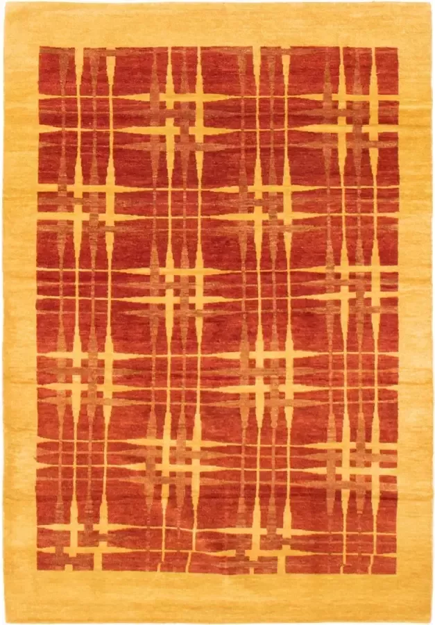 Afghan Finest Ziegler Chobi Bruin Vloerkleed 206 x 55 cm Handgemaakt