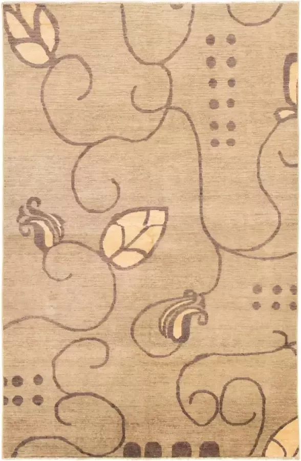 Afghan Finest Ziegler Chobi Groen Vloerkleed 254 x 65 cm Handgemaakt