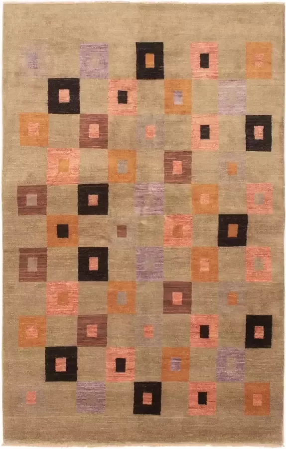 Afghan Finest Ziegler Chobi Groen Vloerkleed 262 x 66 cm Handgemaakt