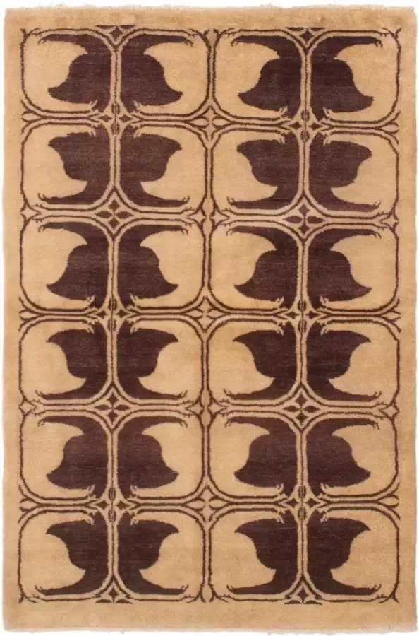 Afghan Finest Ziegler Chobi Ivoor Vloerkleed 196 x 51 cm Handgemaakt