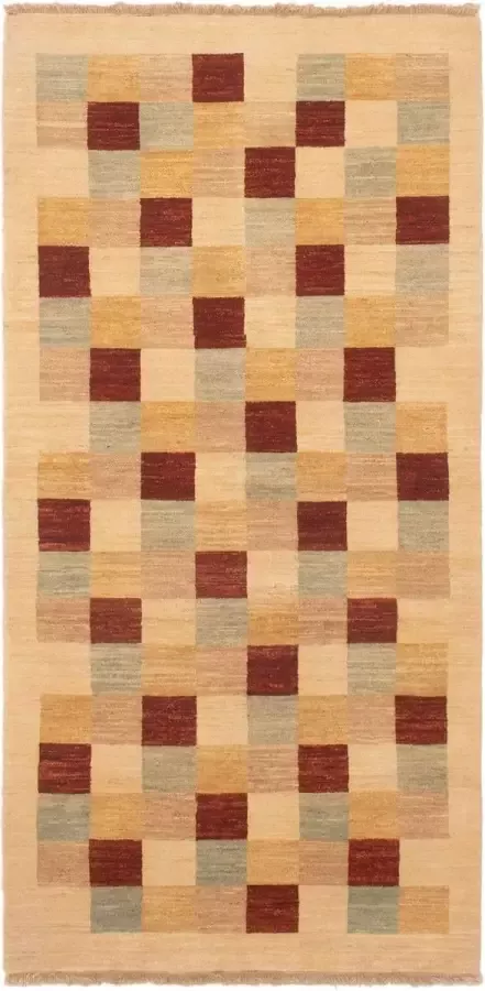 Afghan Finest Ziegler Chobi Ivoor Vloerkleed 198 x 39 cm Handgemaakt