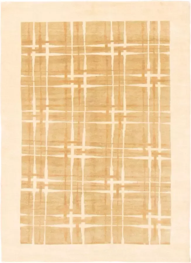 Afghan Finest Ziegler Chobi Ivoor Vloerkleed 201 x 57 cm Handgemaakt