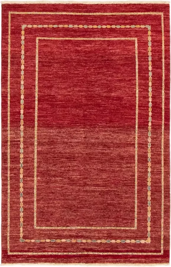 Afghan Finest Ziegler Chobi Rood Vloerkleed 208 x 54 cm Handgemaakt