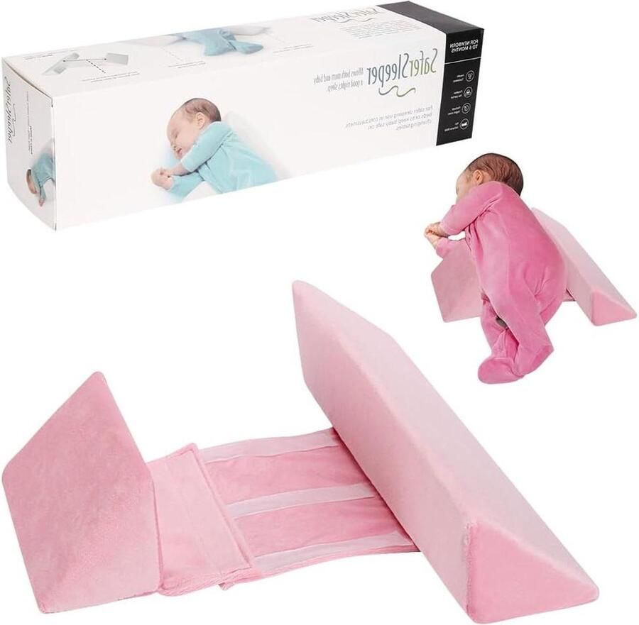 Afneembaar en verstelbaar zijkussen voor pasgeborenen veilige verkleiner voor babybed cadeau voor 6-12 maanden