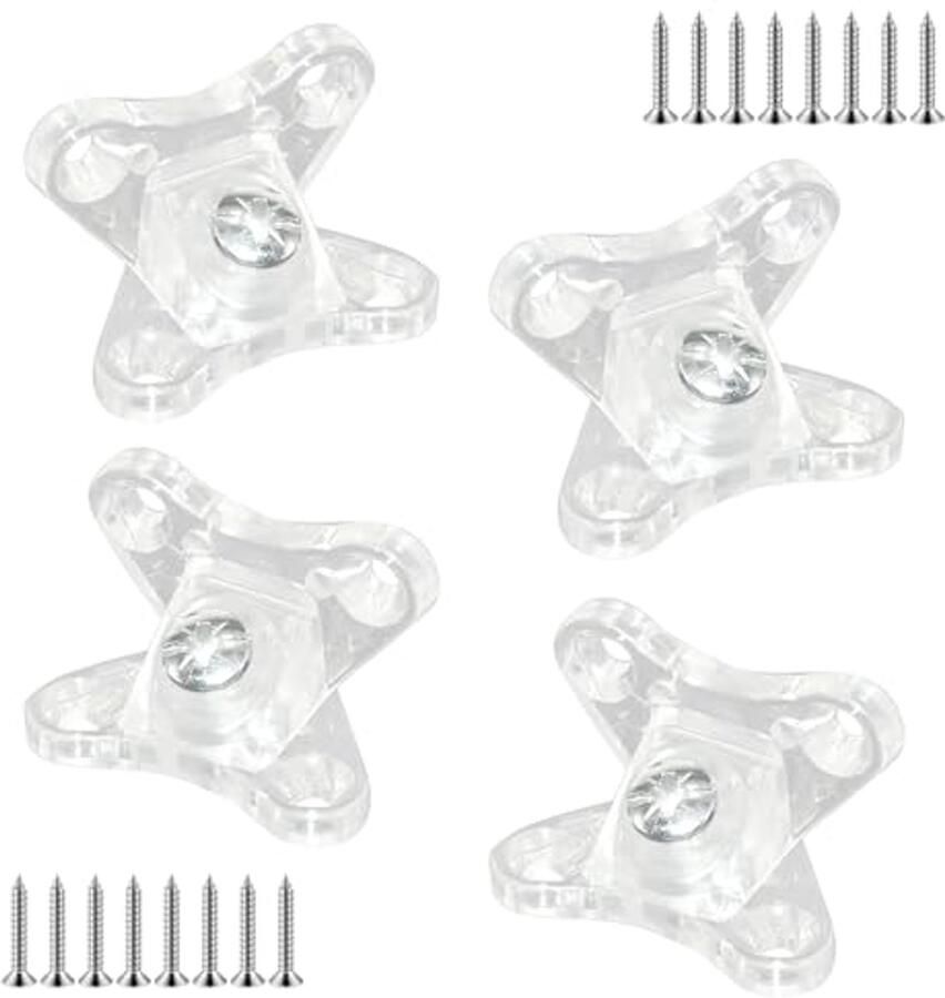 Afneembare Hoekhouders 4 Stuks Bevestigingsbeugels voor Meubels