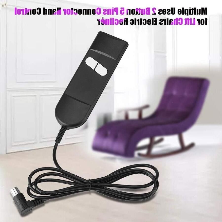 Afstandsbediening kantelbare stoel multifunctionele knop handmatige bediening 5 knoppen aansluiting voor fauteuils
