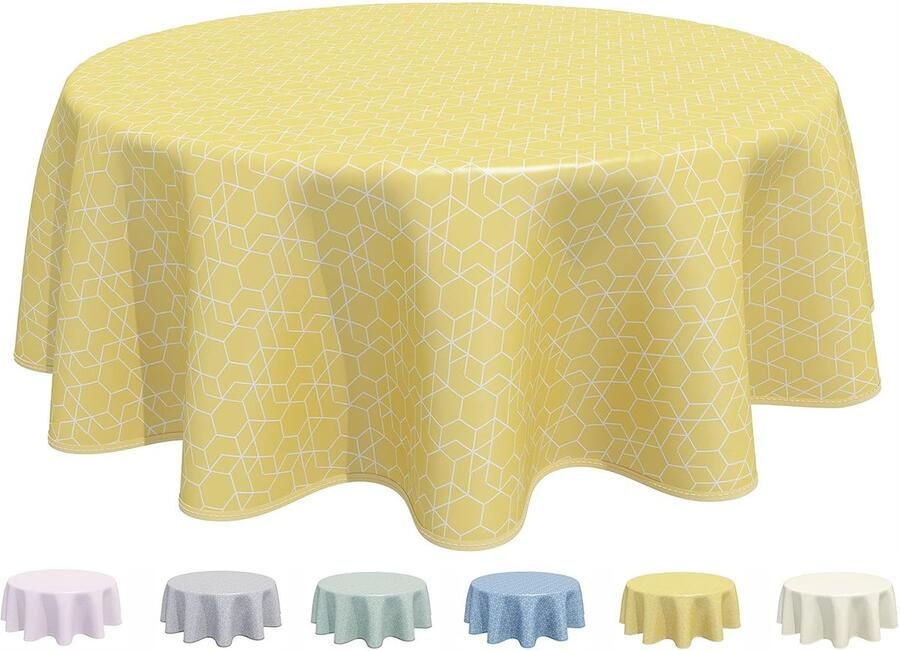 Afveegbaar tafelkleed 160 cm Bescherming voor tafel Geschikt voor binnen en buiten