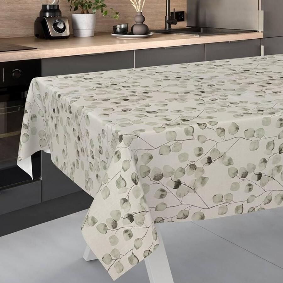 Afwasbaar tafelkleed Eucalyptus-design Onderhoudsarm 1 stuk