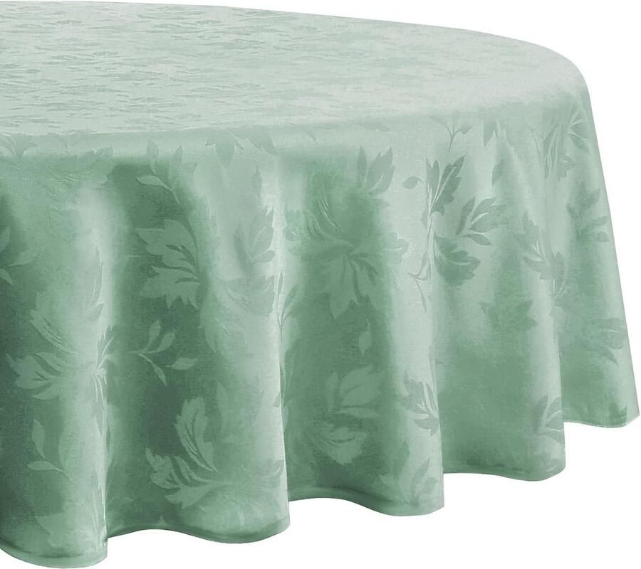 Afwasbaar Tafelkleed Luxe Bladeren 120 cm Mintgroen