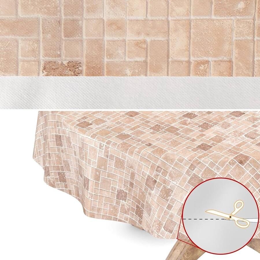 Afwasbaar tafelkleed waterafstotend geschikt voor binnen en buiten 1 stuk PVC-coating