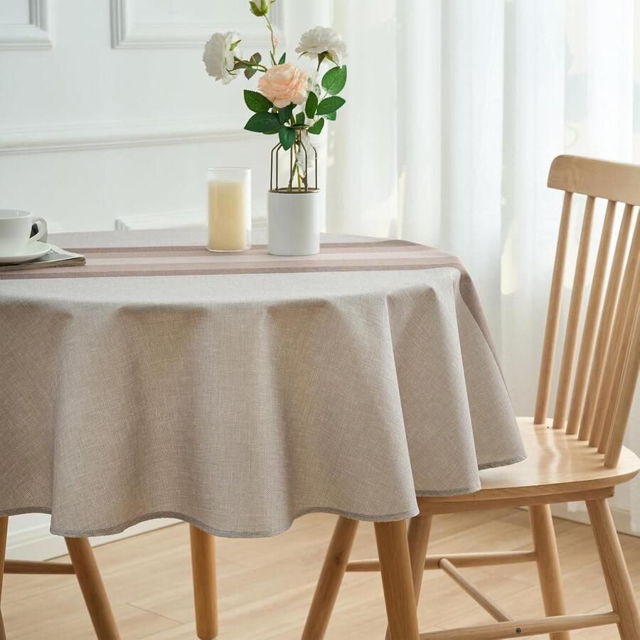Afwasbaar tafelkleed waterdicht 1 stuk linnen 140 x 140 cm