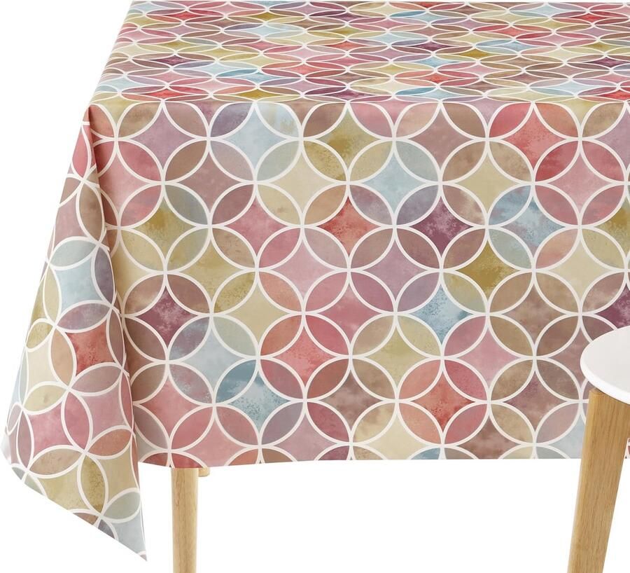 Afwasbaar tafelkleed waterdicht 250 x 140 cm paars