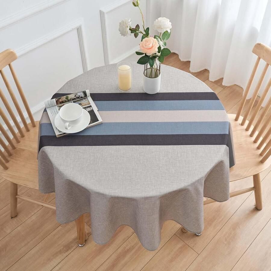 Afwasbaar tafelkleed waterdicht en vuilafstotend 1 stuk linnen 140 x 140 cm