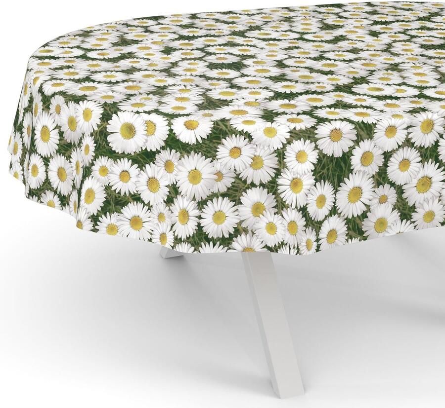 Afwasbaar tafelzeil kamille-motief veelzijdig 1 stuk