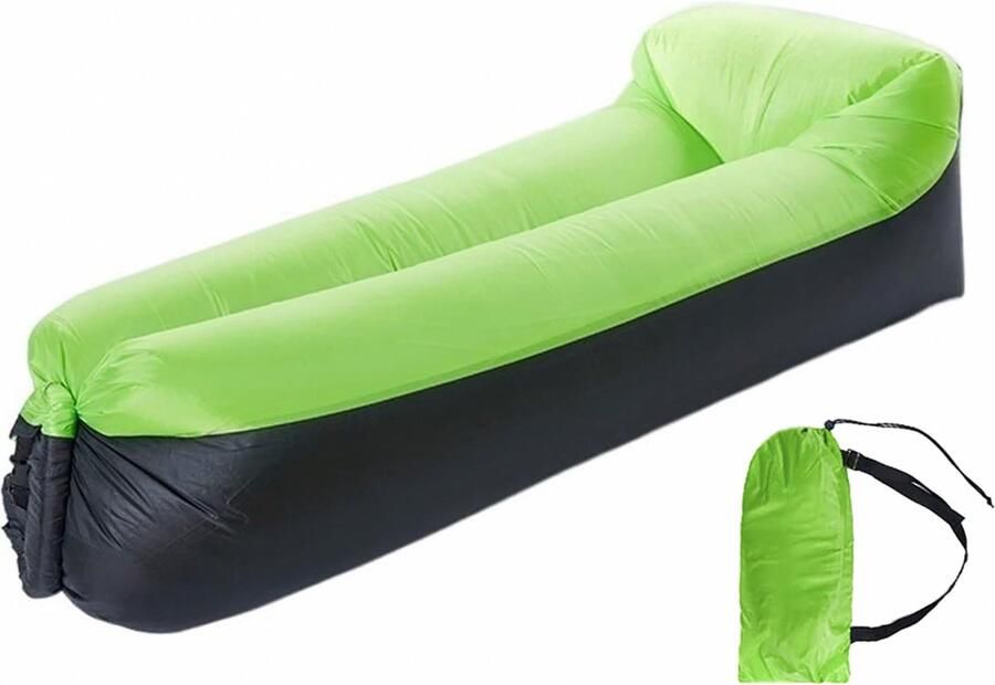 Air Lounger Luchtbed Zit Sofa Kampeer Zitzak Sofa Matras Lucht Lounger luchtzak Strand waterproof luchtzak Waterbestendig Lazy bag tot 180 KG lucht zitzak - Foto 3