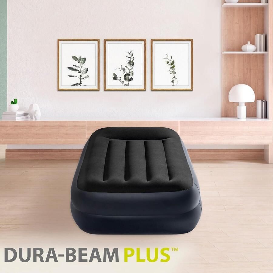 Luchtbed met Ingebouwde Pomp Luchtbed Zelfopblaasbaar Slaapmat Zelfopblazend Luchtbed 1 Persoons 99 cm x 191 cm x 42 cm Zwart