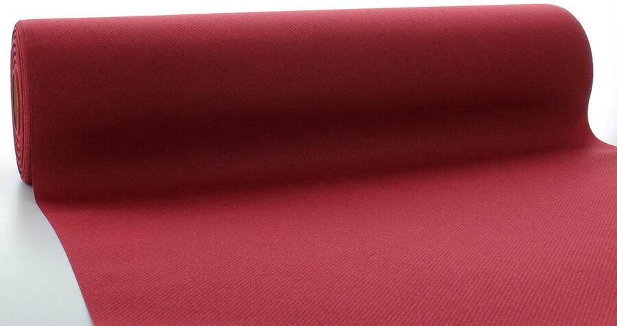Airlaid tafelband wegwerp tafelkleed 1 stuk bordeaux 40 cm x 24 m