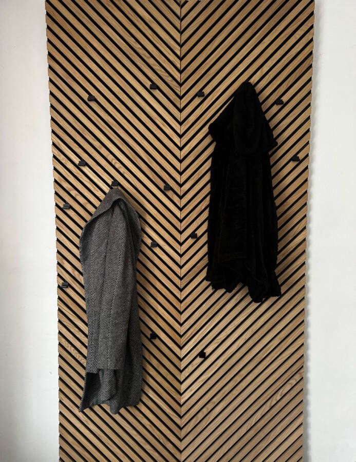 Akupanel akoestische wandpaneel kapstok lattenwand