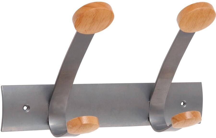 ALBA wandkapstok PMV2 met 2 dubbele haken