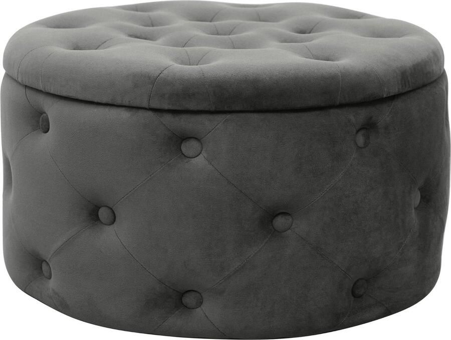 ALIA Fluwelen ottoman voetenbank plank voor kleine spullen modern met velours bekleed gewatteerde decoratieve ottoman voor de woonkamer en slaapkamer